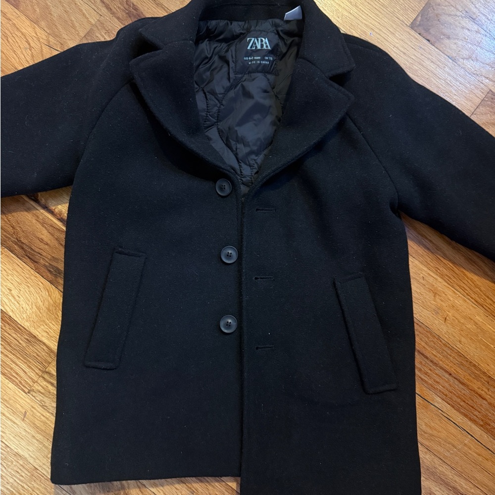 Zara Elegant Black Quilted Coat